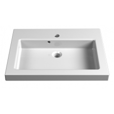 РАКОВИНА НАКЛАДНАЯ FANCY MARBLE PAULINE 600, БЕЛАЯ